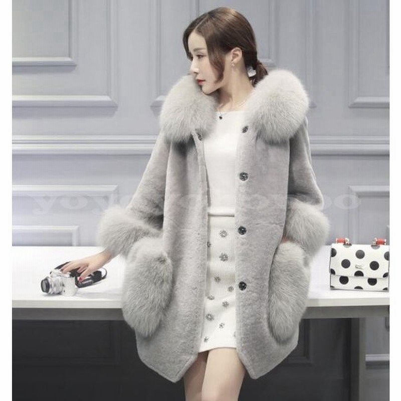 レディースフェイクファーコート毛皮コートミティマム丈フード付きファーアウタージャケット秋冬暖かい防寒大きいサイズ2色 通販 Lineポイント最大get Lineショッピング