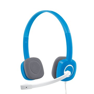 logitech 羅技 立體聲耳機麥克風  H150  藍色