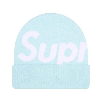 Supreme Big Logo Beanie 毛帽 帽子 藍色 FW25BN24-LE [台灣現貨]