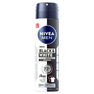 NIVEA 妮維雅 男士止汗爽身噴霧 無印乾爽  150ml  1瓶