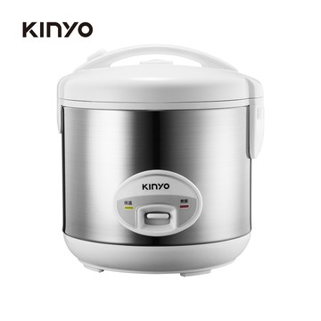【KINYO】4人份直熱式電子鍋(REP-10)｜附蒸架 自動保溫 蒸 煮 炊