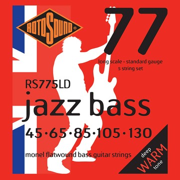 ROTOSOUND RS775LD 電貝斯弦｜45-130｜五弦｜Monel平滑纏繞｜英國製｜Bass Strings