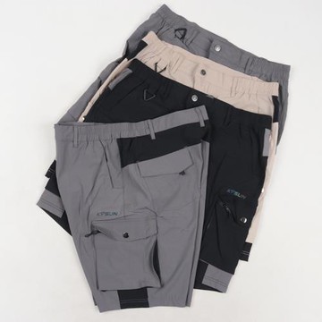 專業戶外好貨！夏季多口袋工裝褲快干大碼休閑短褲五分褲男褲