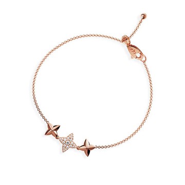 AUTOMNE三流星玫瑰金色可調節手鍊