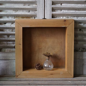 花園庭院雜貨Zakka木質花盆托盤收納筐仿古做舊多款可選1入