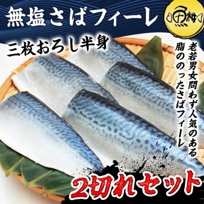 切り身 魚 サバ 無塩 さばフィーレ 約100g×2切れ さば 切身 鯖 焼き魚