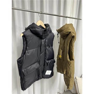 高充絨！輕盈蓬松！90灰鴨絨！冬季男士外貿防水連帽羽絨馬甲背心