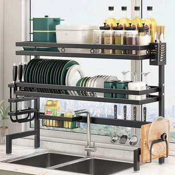 【廚房用品】廚房水槽架瀝水置物架碗碟水池放碗盤架子晾放碗碟收納架用品大全 廚房家用涼幹放碗抽屜消毒櫃內小型收納置物碗