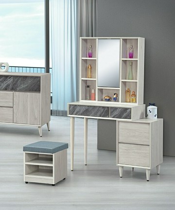 【歐風別館】吉恩2.6尺化妝台【基隆至台中免運費】