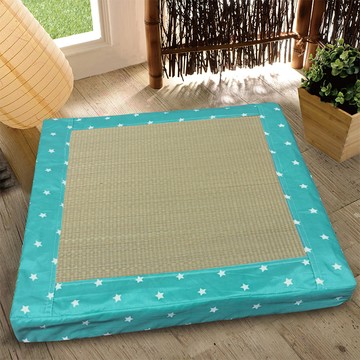 【多利寶寢具】VICTORIA 藺草立體坐墊(星星版)