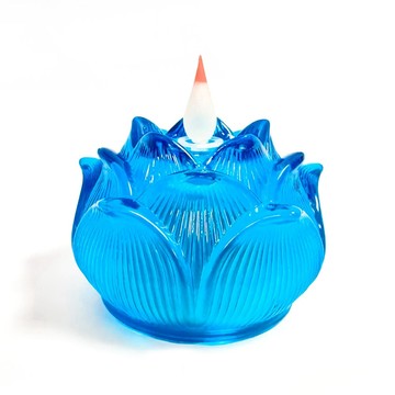 新韻傳音立體光充電款圓滿蓮花燈(led蠟燭 法會供燈 仿真蠟燭 電子心燈 祈願心燈/d382c)