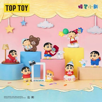 ✨正版 蠟筆小新 愛的形狀 系列 盲盒 公仔 告白 互動 情人 禮物 相框 TOPTOY 氣球 互動 小新 小白 小葵