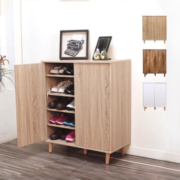 BuyJM MIT加深40cm五層低甲醛可堆疊實木腳寬80cm鞋櫃/收納櫃