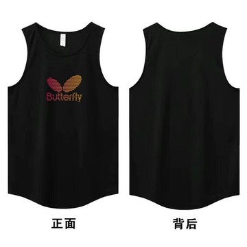 【臺灣出貨】蝴蝶乒乓球服運動背心男2025夏季新款速幹透氣無袖T恤訓練服上衣休閒運動背心跑步上衣