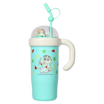 萌兔兔 蠟筆小新 316景觀附把手保溫杯 睡衣高款  綠色  1個  1.1L