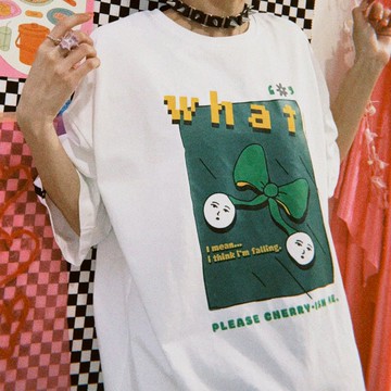 寬寬大大 T 2.0 | 好好 cherry me ( 白 )