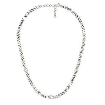 GUCCI 古馳 INTERLOCKING G項鍊 925銀