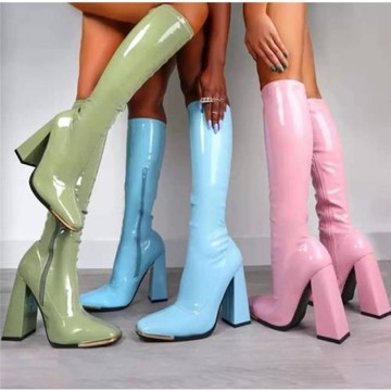 歐美長筒靴子女 жен сапоги autumn winter boots women