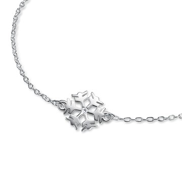 純銀手鍊．雪花．聖誕獨家禮物．客製刻字