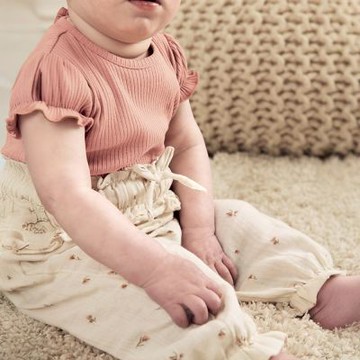 Mamas&Papas 晨霧玫瑰-短袖包屁衣套裝