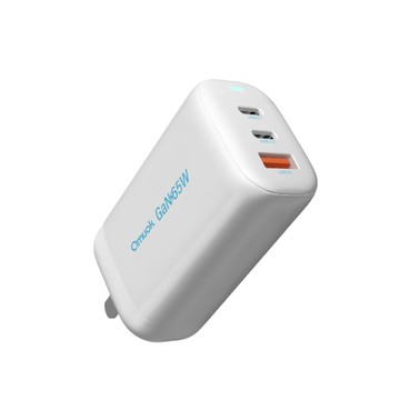 amuok 65W GaN 氮化鎵快充充電器USB+2Type-C 三孔充電器 快充頭 充電頭 旅充頭