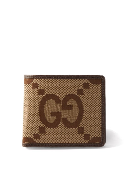 Gucci - Jumbo Gg-canvas Wallet - Mens - Beige Multi