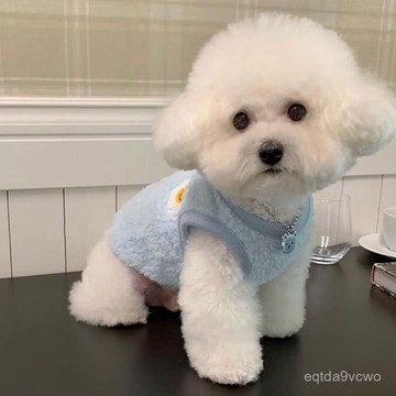 💯臺灣出貨💯免運💯寵物狗狗加絨加厚貴賓泰迪貓咪秋冬裝衣服博美小型幼犬雪納瑞比心 TFCQ