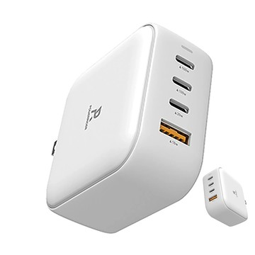 【PowerRider】PD-1002CA 100W 氮化鎵4孔折疊快速充電器 (白色)