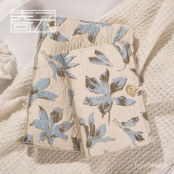 🔥桃園有貨🔥【限時特價】立體織錦A5A6活頁本布麵手帳文藝筆記日記記事本禮物 PO9D