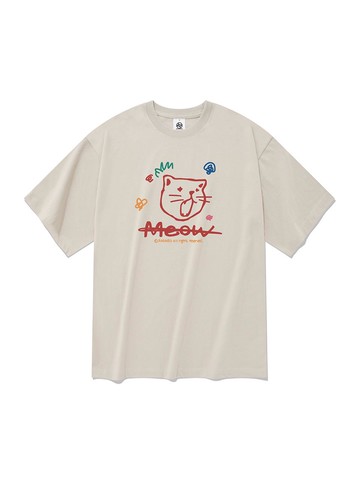 Bellow Short-Sleeve T-shirt [Beige]