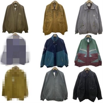 vintage古著美式阿美咔嘰復古中古港風棒球服工裝外套男女BQ180