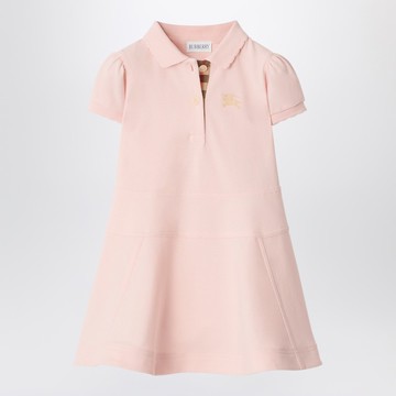 Pink cotton polo-style dress