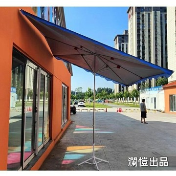 【加粗抗風】戶外遮陽傘 擺攤傘 太陽傘 廣告傘 大型遮陽傘 防曬防雨 加厚傘布 斜坡設計 商鋪地攤專用