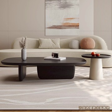 完美主義│簡瀾 侘寂風 茶几邊桌(子母桌 圓桌 桌子)【S0097】