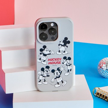Disney經典米奇款黑白繞圈圈峽谷強悍MagSafe iPhone手機殼