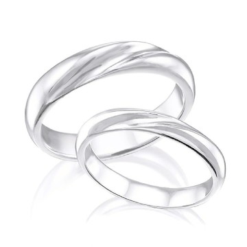 【客製化禮物】【情人節包裝】純銀對戒組合2417S.2342S(無鑲鑽)