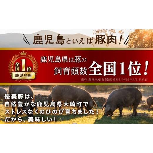 ふるさと納税 鹿児島県 大崎町 鹿児島県産黒豚「優美豚」しゃぶしゃぶセット