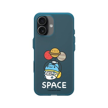 iPhone 17 Clear (相機按鈕) 夜幕藍 - 貓貓蟲咖波 Bugcat Capoo - 咖波漂浮星球