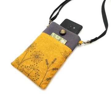 斗八布藝x覓品竹北手作店-手機袋/手機收納斜背包-田園風光