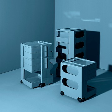 B-LINE Boby 收納推車 中尺寸雙抽屜 藍鯨色