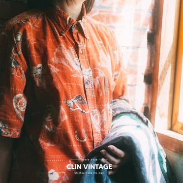 西林 CLIN｜古著｜古著動物短袖襯衫 Vintage Animal shirt _春夏 印花 二手 寬鬆 花紋