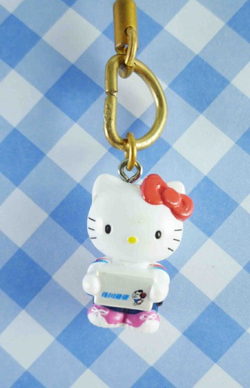 【震撼精品百貨】Hello Kitty 凱蒂貓 限定版手機吊飾-佐川急便(黃繩) 震撼日式精品百貨