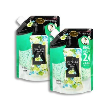 (2袋超值組)日本P&G-Lenor芳香寶石系列超吸水力顆粒香香豆補充包1040ml/袋-翡翠彩花香(黑綠)(長效約12週,毛巾柔軟消臭,洗衣香氛珠)