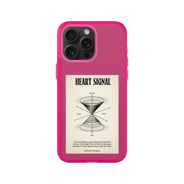 iPhone 15 Pro Max Clear 粉漾桃 - Valentine's Day Collection - 光錐現象：隔絕雜訊，傳遞純粹的心意