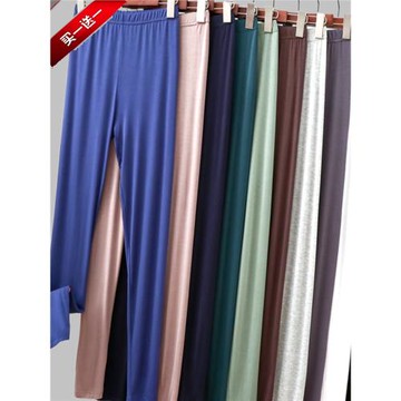 莫代爾打底褲女春秋薄款秋褲夏季外穿長褲高腰高彈力緊身褲線潮褲