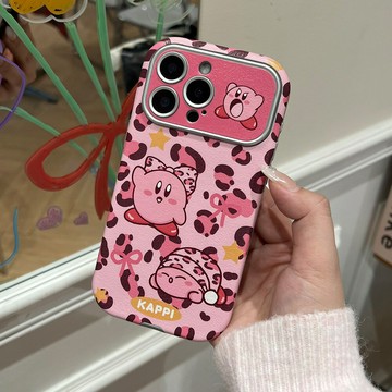 免運 公司貨 保護殼 適用蘋果17防摔手機殼 皮紋大視窗iPhone16PRMAX豹紋15PRO一件代發 HZGZ01191