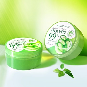 韓國 Nature Face+ 99% 蘆薈 保濕 舒緩 凝膠 300ml 保濕 曬後 保養【好物底家】D546024
