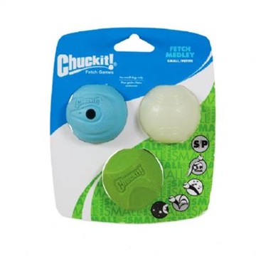 夜光風哨彈力球mix3入組(小)