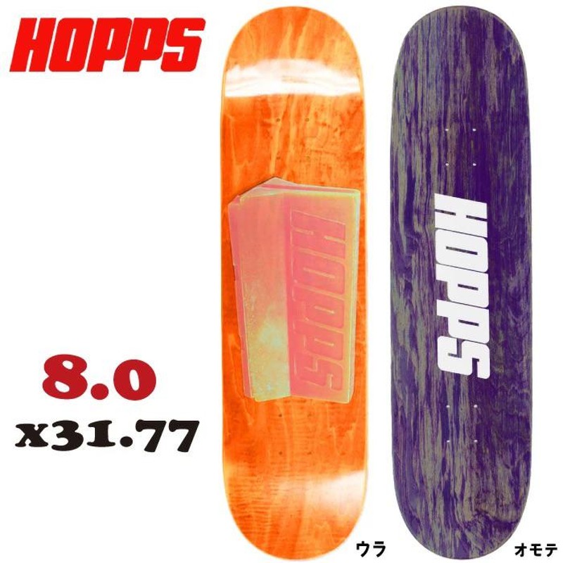 スケボー デッキ単品 スケートボード ホップス HOPPS BARRIER WOODGRAIN DECK ８.０ SK8 | LINEブランドカタログ