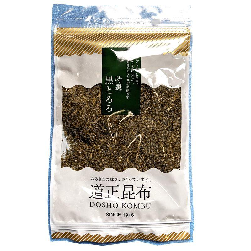 道正昆布 黒とろろ昆布 65g チャック袋入